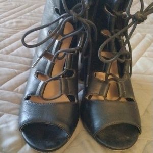 Mix No 6 7.5 black 7.5 open toe